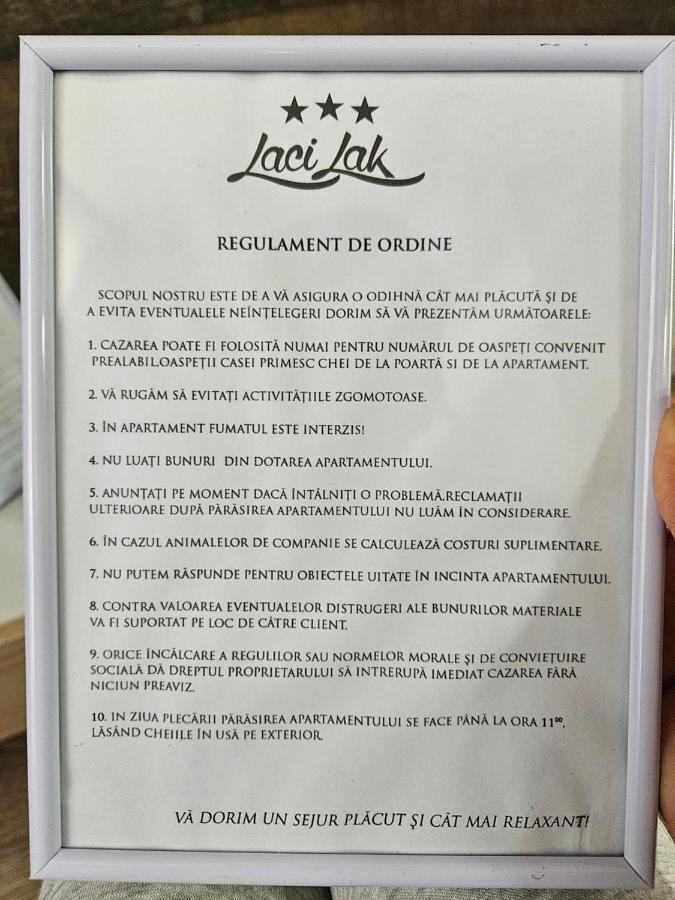 Laci Lak Oradea Eksteriør bilde